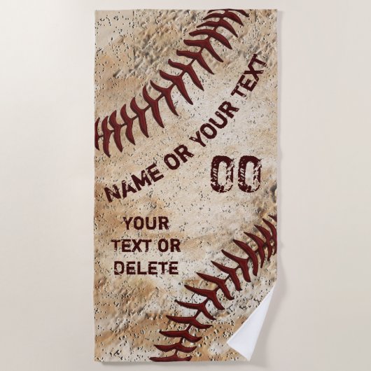 Koel  Baseball Beach Towel, PERSONALISEERD Strandlaken (Voorkant)