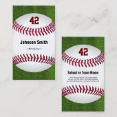 Koel Baseball-nummer - trainer voor coach Player Visitekaartje (Voorkant / Achterkant)