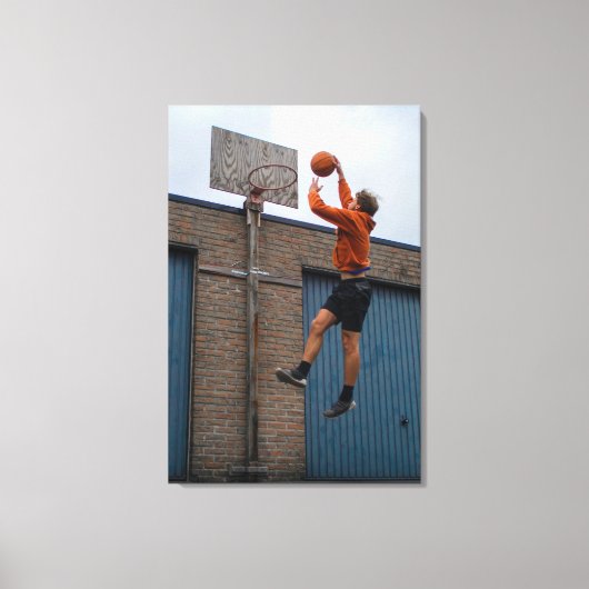Koel Basketball Canvas Afdruk (Voorkant)