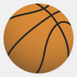 Koel Basketball- en Aangepaste sport-B-balken Ronde Sticker