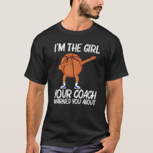 Koel Basketball voor meisjes Kinder Dabbing Team S T-shirt