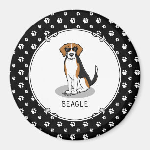 Koel beagle met zonnebril (driekleur 3) Grappig Magneet