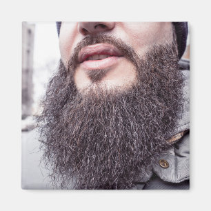 Koel Beard en Mustache magnet Magneet