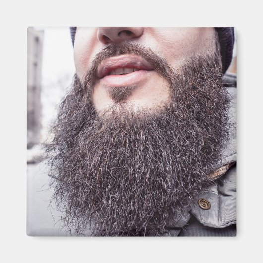 Koel Beard en Mustache magnet Magneet (Voorkant)