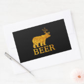 Koel Beer Herten of Bier Rechthoekige Sticker (Envelop)