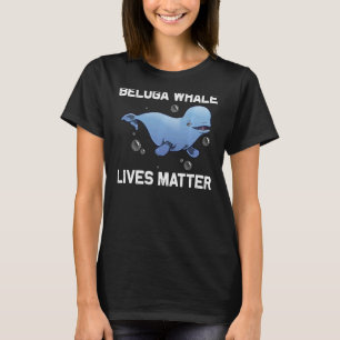 Koel Beluga-walvis voor mannen Orca-walvissen, beh T-shirt