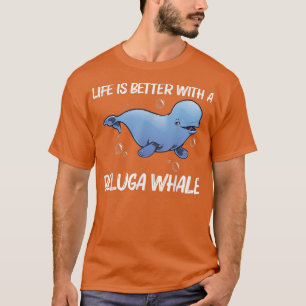 Koel Beluga-walvis voor mannen Orca-walvissen, beh T-shirt