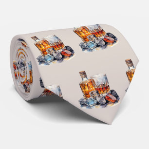 Koel betegeld bourbon patroon stropdas