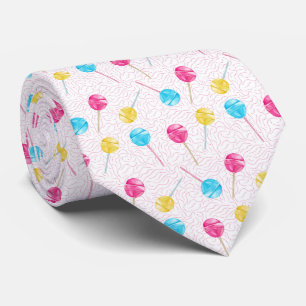 Koel betegeld lolly patroon stropdas