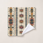 Koel betegeld Western patroon Bad Handdoek (Wasdoekje)