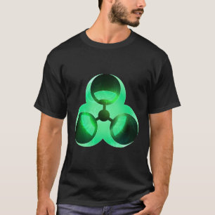 Koel Biohazard Waarschuwingssymbool Giftig Afval G T-shirt