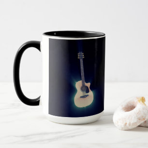 Koel Blau Glanzende Gitaar Mok