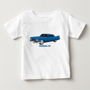 Koel blauw 1959 klassieke auto
