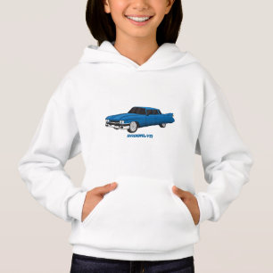 Koel blauw 1959 klassieke auto
