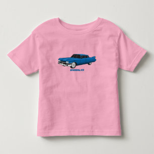Koel blauw 1959 klassieke auto kinder shirts