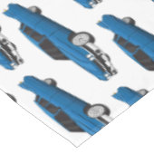 Koel blauw 1959 klassieke auto tafelkleed (Gekanteld)