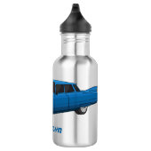 Koel blauw 1959 klassieke auto waterfles (Rechts)