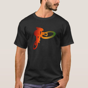 Koel bmx-bijvoegsel voor halffabrikaten met mooi w t-shirt