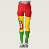 Koel Bolivia Vlag Mode Leggings (Voorkant)