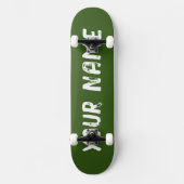 Koel bosgroen skateboard (Voorkant)