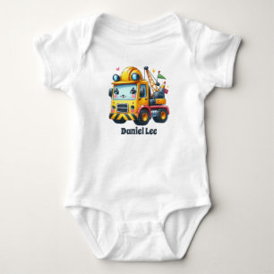 Koel bouwvoertuig jongens Baby Romper