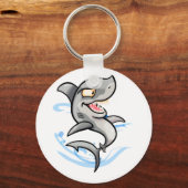 Koel Cartoon Shark Sleutelhanger (Voorkant)