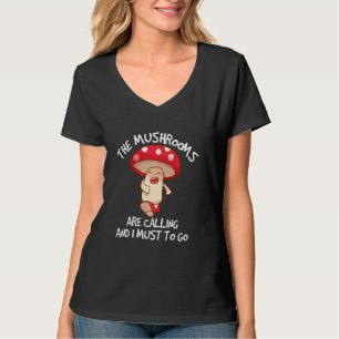 Koel champignon Mannen Vrouwen Vreemde paddenstoel T-shirt