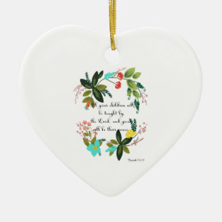 Koel Christelijke kunst - Isaiah 54:13 Keramisch Ornament