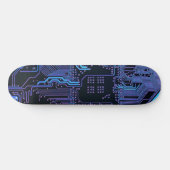 Koel Computerprintplaat Blauw Skateboard (Horizontaal)