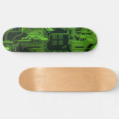 Koel Computerprintplaat Groen Skateboard (Horizontaal)