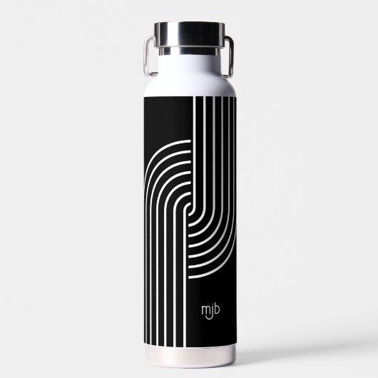 Koel Concentric Arch Retro Modern met Monogram Waterfles (Voorkant)