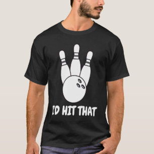 Koel dat ik die Bowling Ball Bowler Mannen Wom zou T-shirt