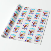 Koel de 4e uit cadeaupapier (Uitgerold)