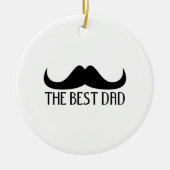 Koel de beste Vaderdag van de zwarte vader Keramisch Ornament (Voorkant)