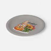 Koel de dankbare Thanksgiving gnoom Papieren Bordje (Gekanteld)