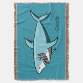 Koel de douanenaam van de Shark gooit dekens Deken (Voorkant Verticaal)