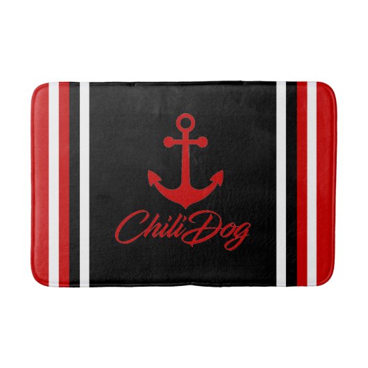 Koel de luie luidop van ChiliDog! Badmat (Voorkant)