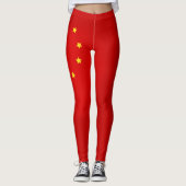 Koel de Mode van de vlag van China Leggings (Voorkant)