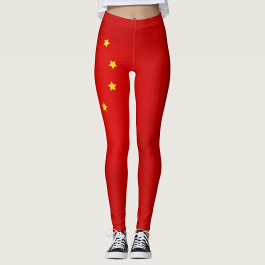 Koel de Mode van de vlag van China Leggings (Voorkant)