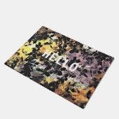 Koel de moderne, unieke bloemen deurmat (Schuin)