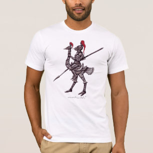 Koel de nacht op het abstracte T-shirt met struisv