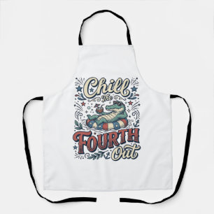 Koel de vierde alligator-patriottische shirt Des Schort
