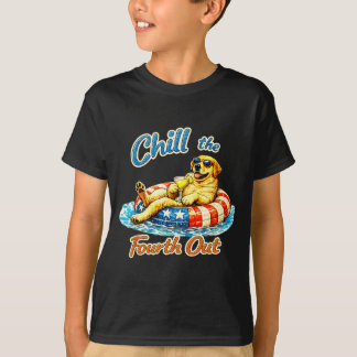 Koel de vierde uit grappige labrador hondenliefheb t-shirt
