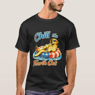 Koel de vierde uit grappige labrador hondenliefheb t-shirt