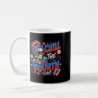 Koel de vierde uit skelet patriottisch meisje koffiemok