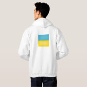 Koel de vlag van Oekraïne Hoodie (Achterkant volledig)