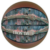 Koel decoratief houten gate, aanpasbaar basketbal (Voorkant)