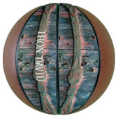 Koel decoratief houten gate, aanpasbaar basketbal (Verticaal)