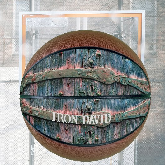 Koel decoratief houten gate, aanpasbaar basketbal