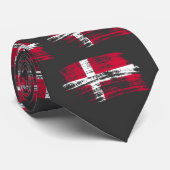 Koel Deens vlagontwerp Stropdas (Opgerold)